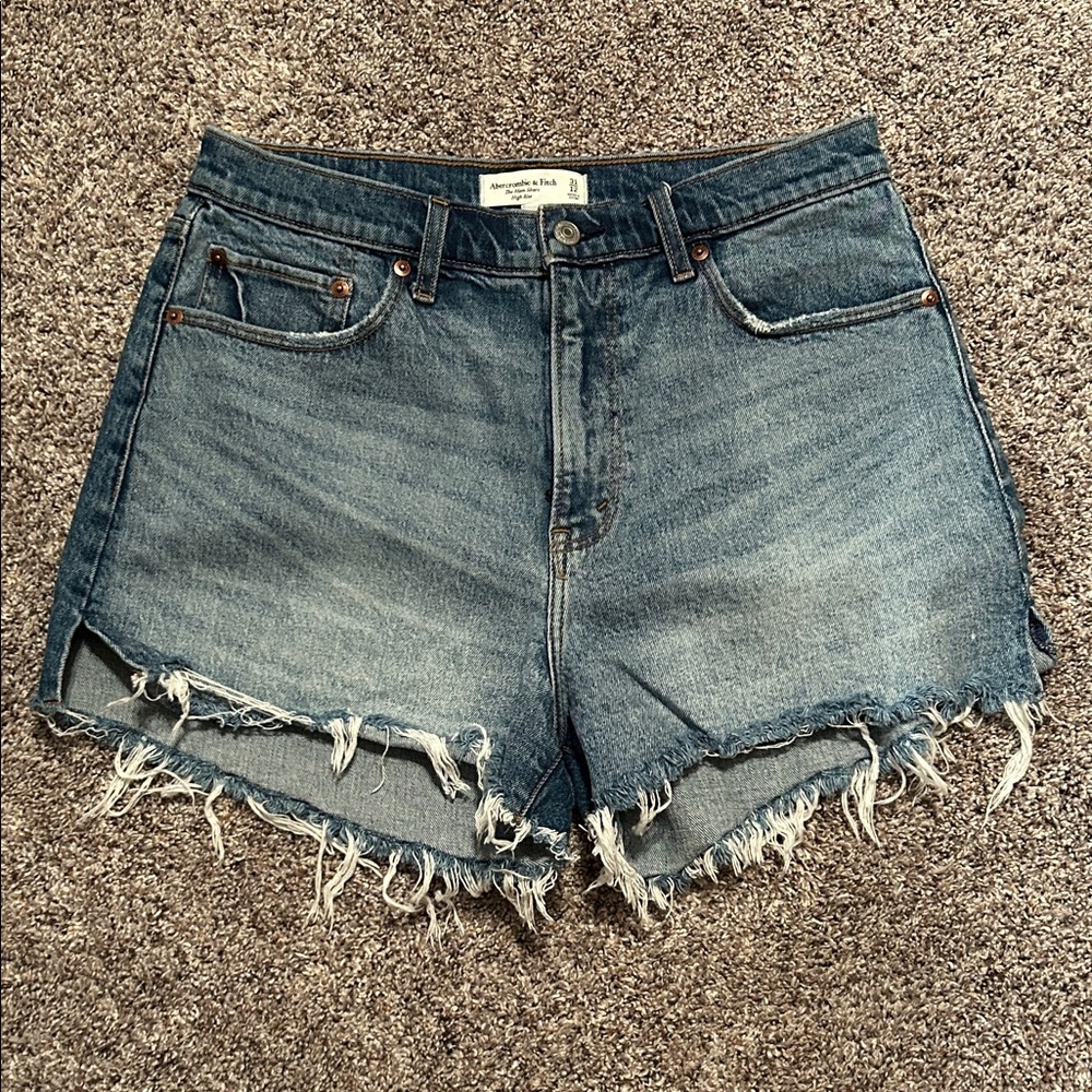 Abercrombie & Fitch Distressed Mom Shorts